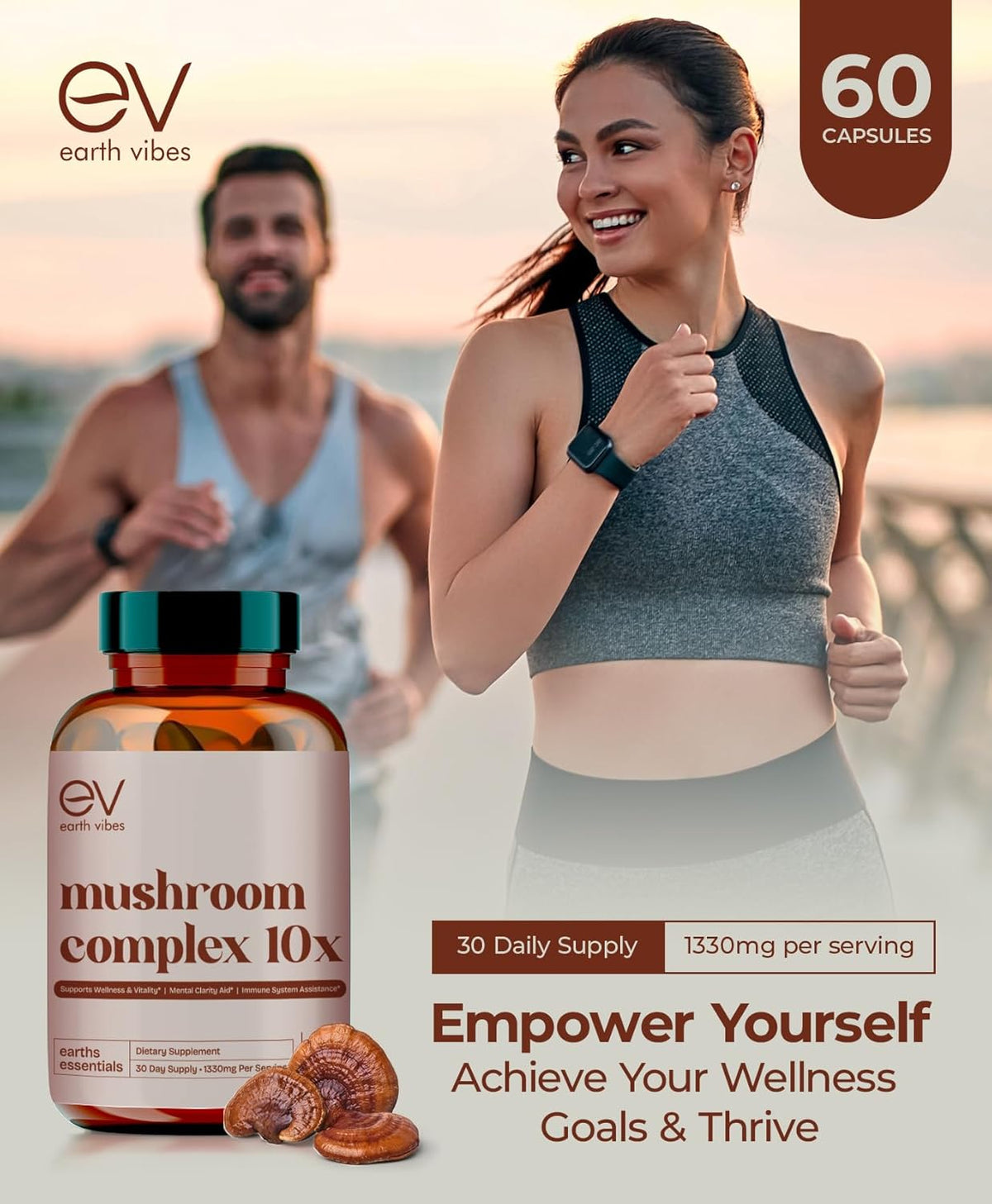 60 Vegan Capsules Mushroom Complex Y3717