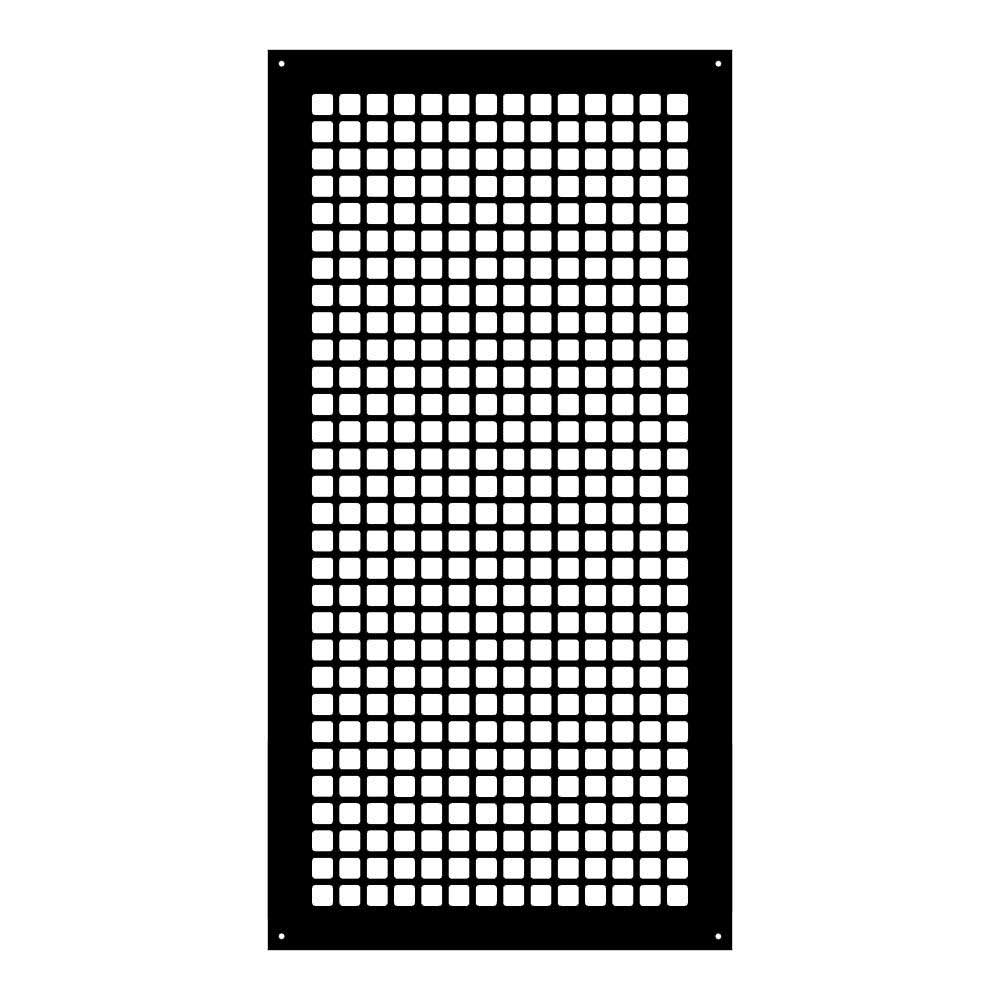 Black Steel Grille with Mounting Holes U271717