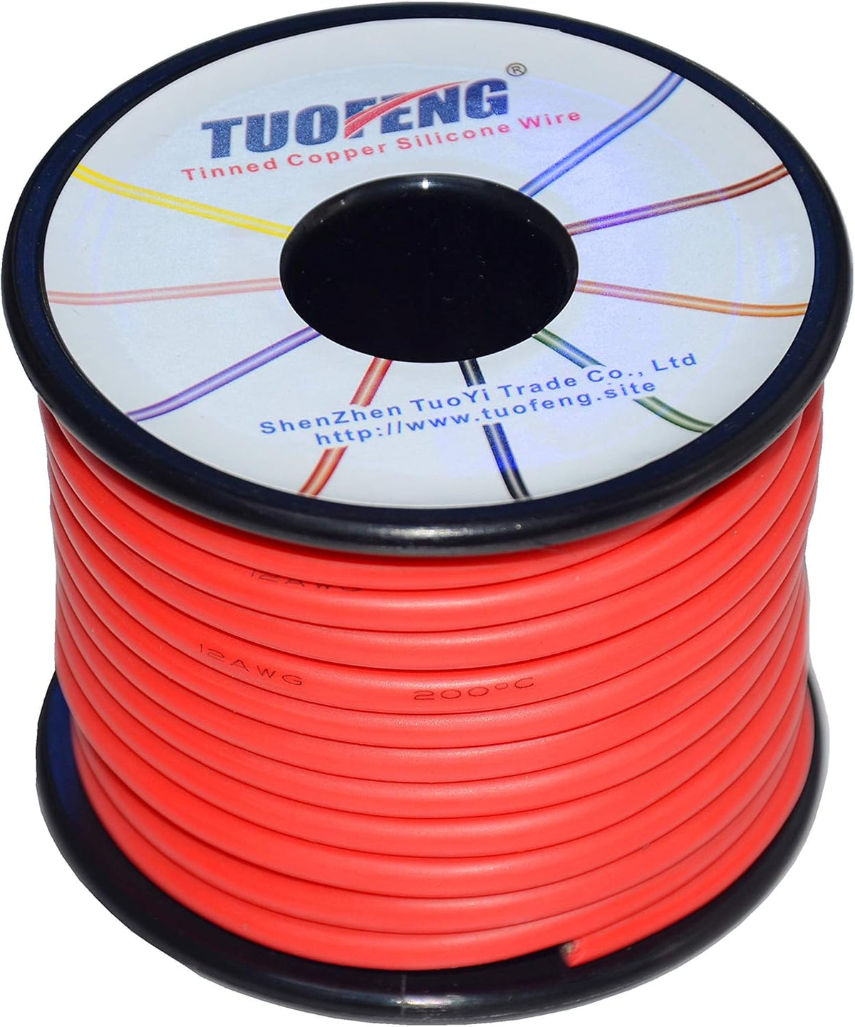 12 AWG Silicone Wire 70 feet Tinned Copper Stranded Wire High Temperature Resistance Pack of 2 X416