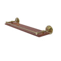 22 inch Solid Ironwood Shelf with Gallery Rail J3210