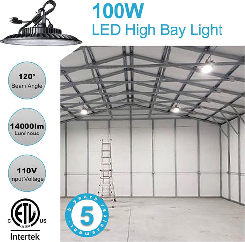 100W LED High Bay Light 5000K 14000LM 8Pack S76213