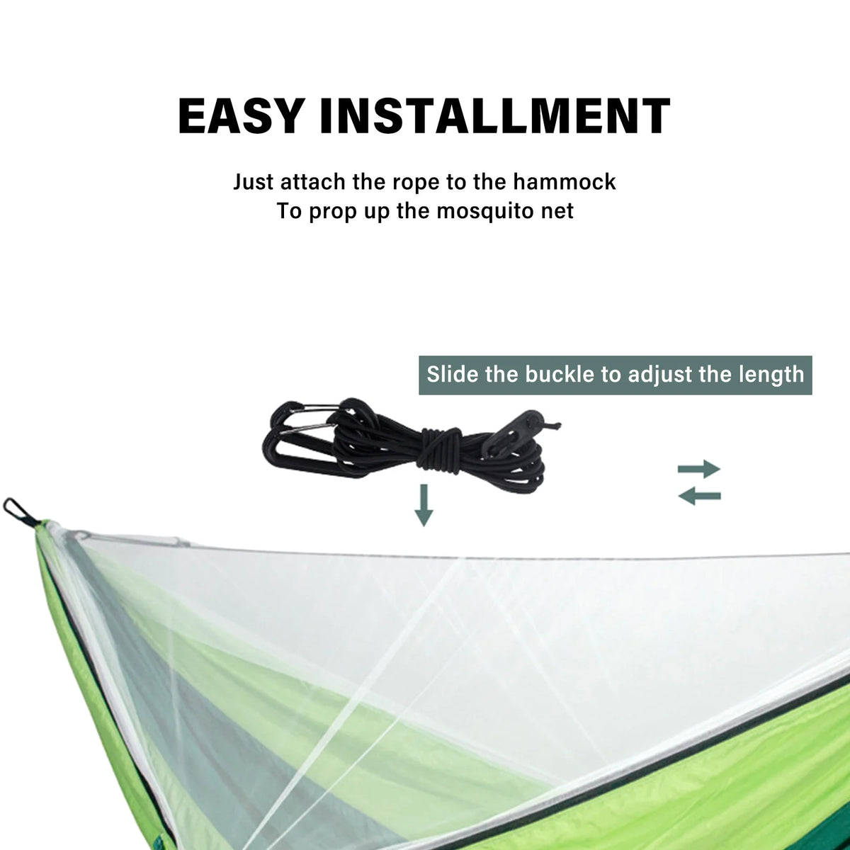 300kg Load Capacity Hammock with Mosquito Net J439
