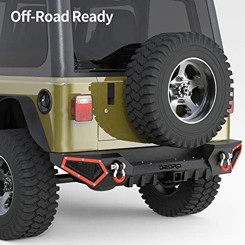 Front Bumper with Winch Plate Mounting & LED Lights & D-Rings M2739