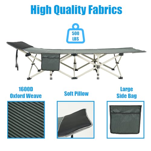 Heavy Duty Folding Cot Bed with Mattress K39725