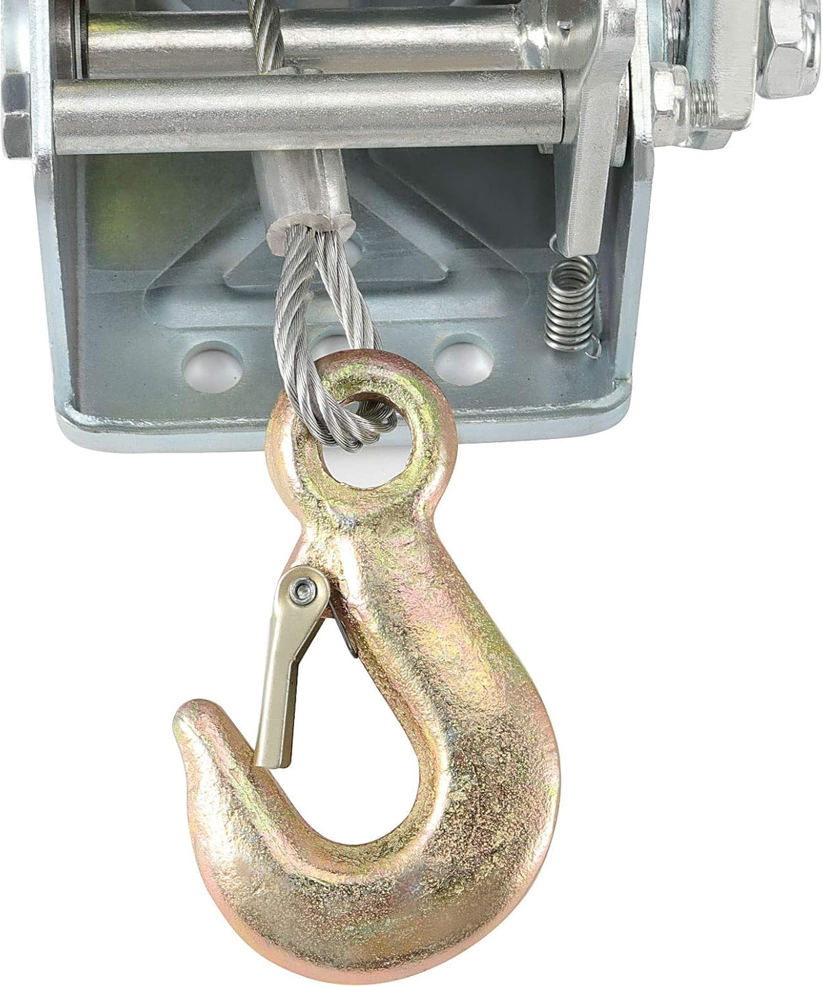 1600lbs Capacity Heavy Duty Hand Winch with 49FT Steel Cable, Pack of 2 Y5886