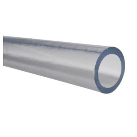 PVC Clear Plastic Tubing, Inner Diameter 3/16 inch, Outer Diameter 3/8 inch, Length 50 ft I224391