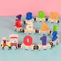 Wooden Magnetic Train Building Blocks Puzzle Toys Q626