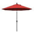 9 ft. Aluminum Push Button Tilt Olefin Market Umbrella, Red T88158