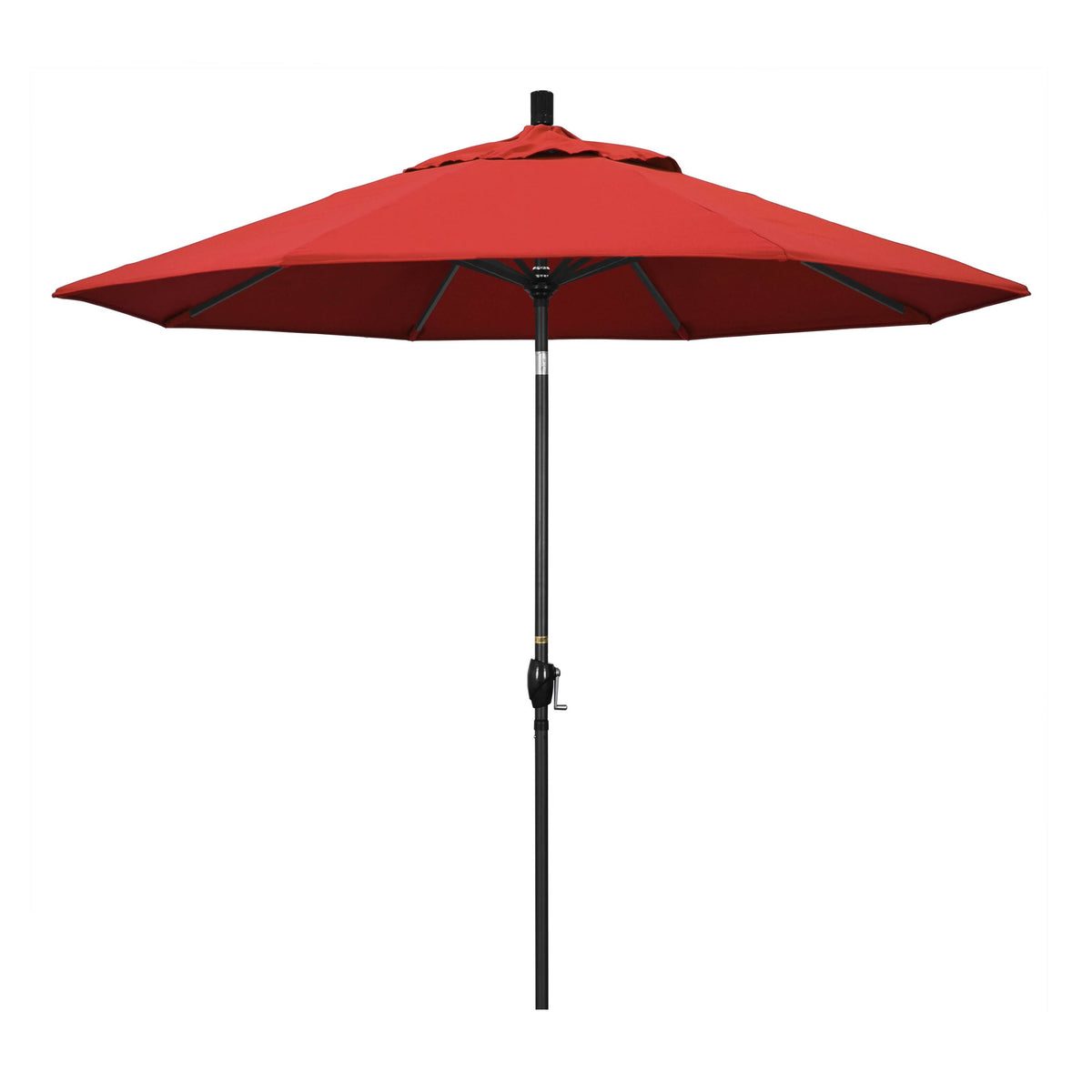 9 ft. Aluminum Push Button Tilt Olefin Market Umbrella, Red T88158