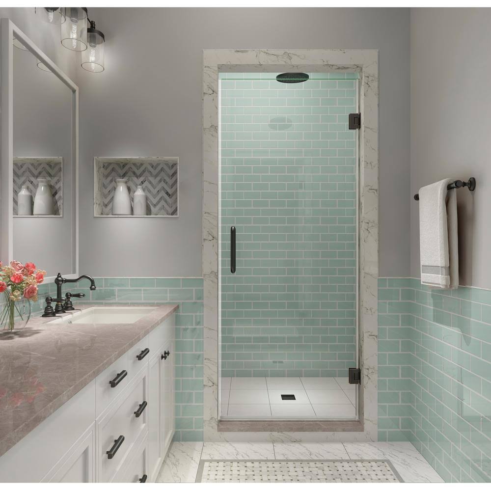 Oil Rubbed Bronze Frameless Shower Door B6987
