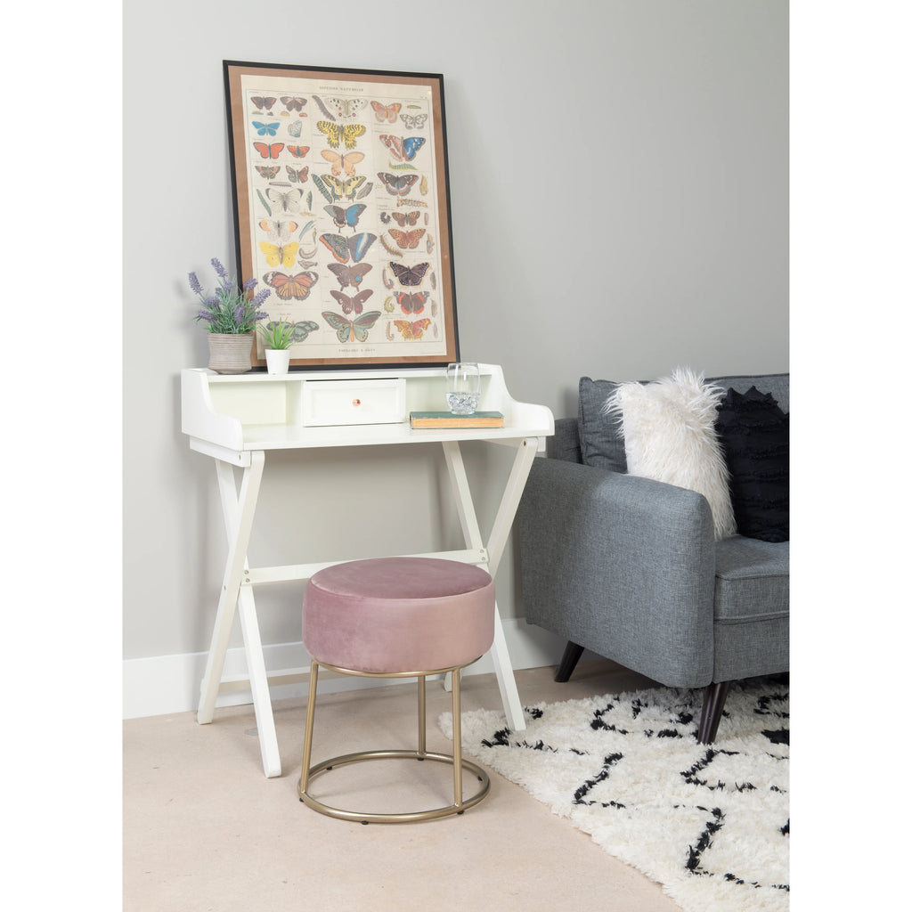 Solid Wood Folding Writing Desk Grey O7490
