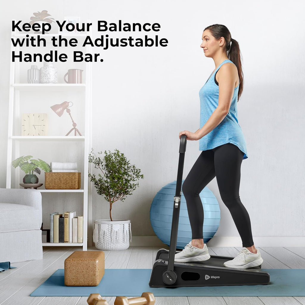 Smallest Portable Mini Walking Pad with Adjustable Handlebar, Max Speed 3 MPH, 30 inch Mini Walking Treadmill, 220 Lbs Max Weight X933