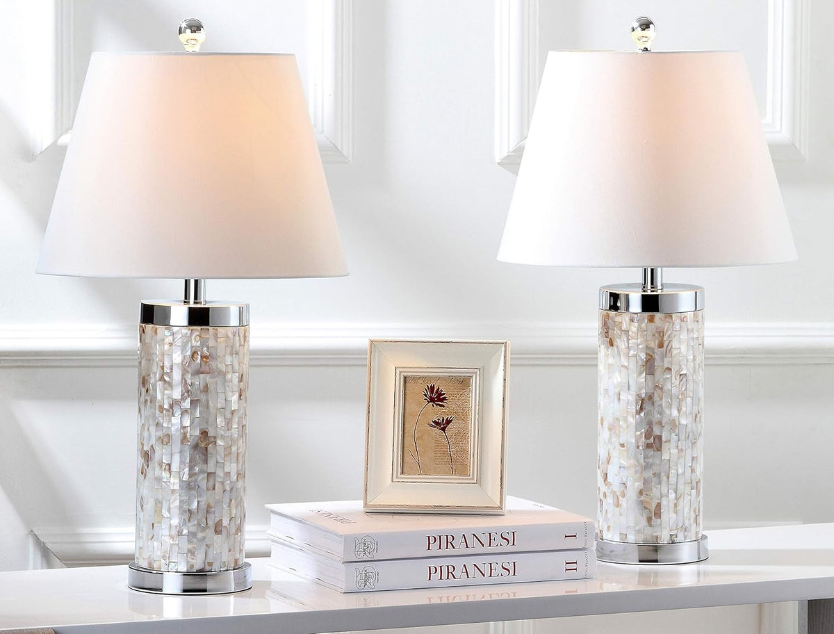 Ivory Shell Table Lamp Set of 2 F93058
