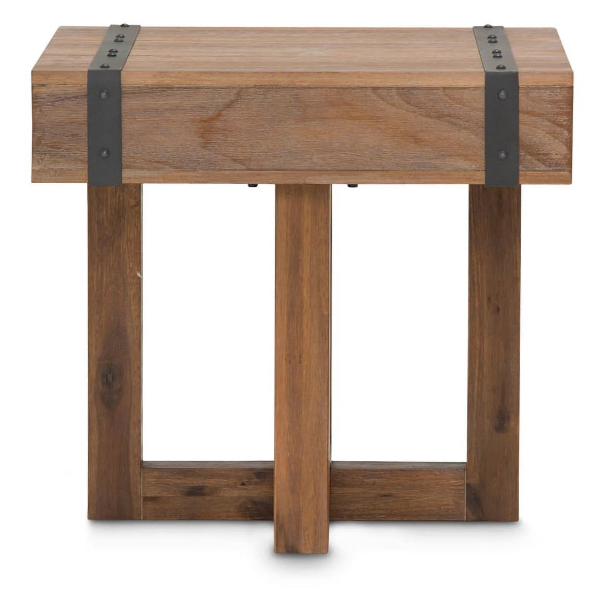 Wood End Table in Burnt Umber Brown D833493