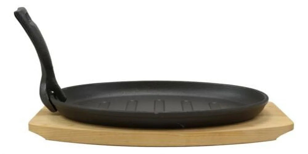 Enameled Cast Iron Fajita Skillet Set 10.5" D4374