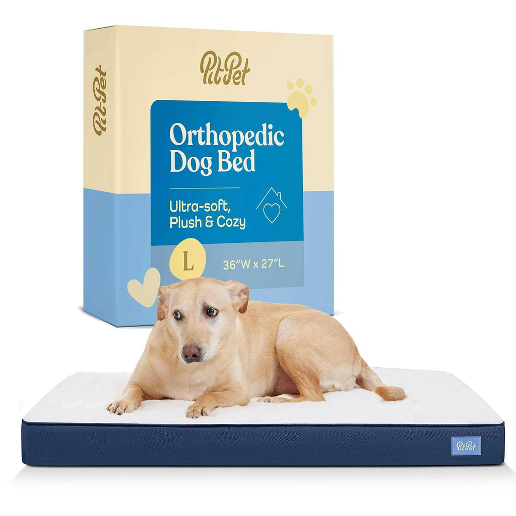 Orthopedic Large Dog Bed with Sherpa Top H782763