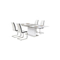 5-Piece Extendable High Gloss Wood Dining Set S405