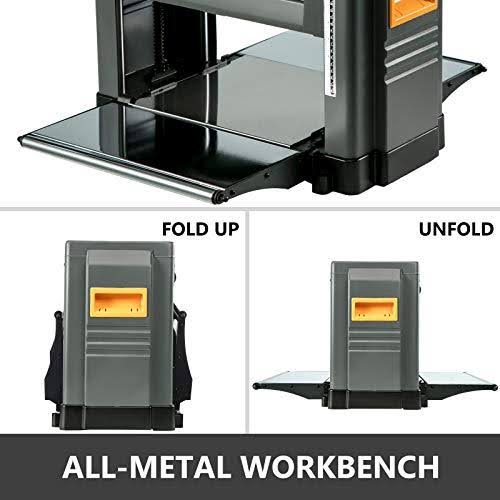 12.5 inch 15 Amp Benchtop Thickness Planer with Stand V52335
