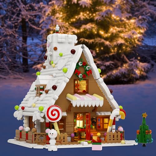 Gingerbread House Building Kit 1111 Pieces Building Blocks Toy Set C900998