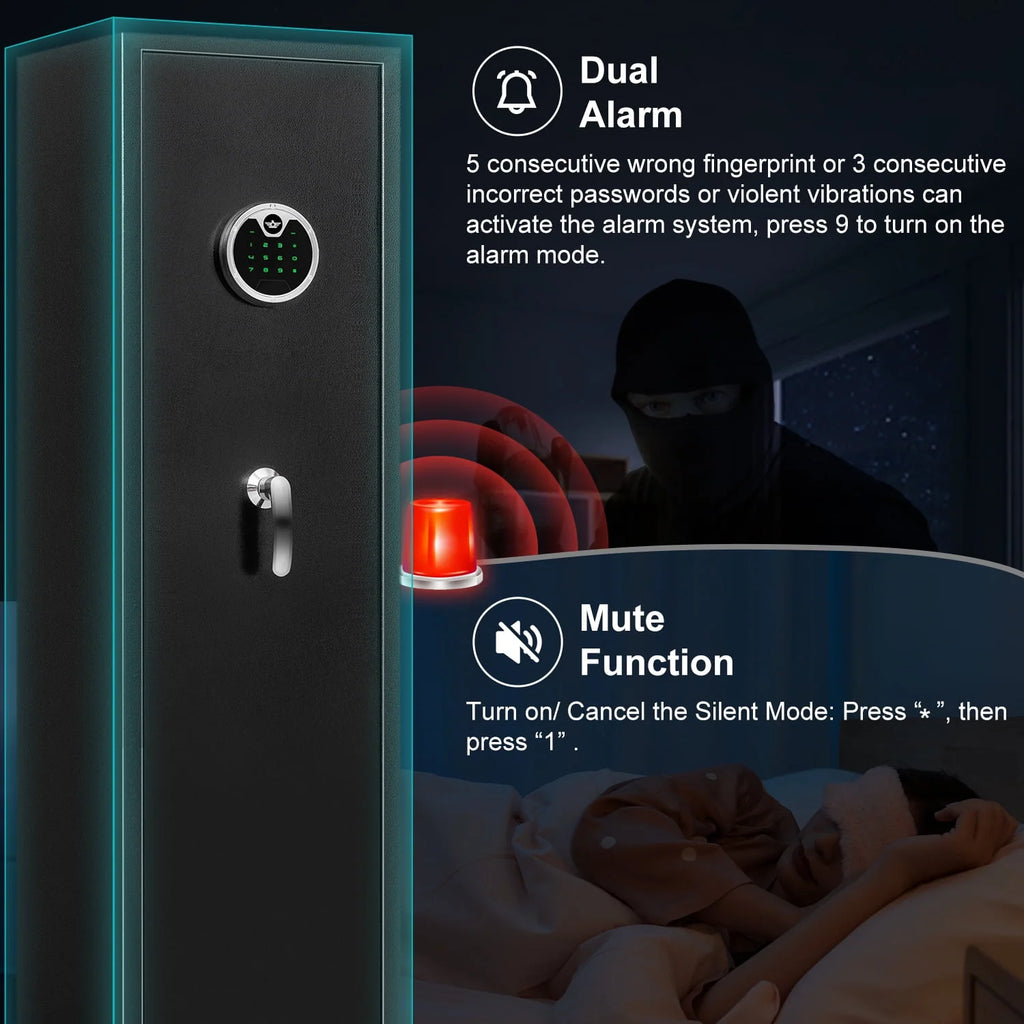 3-5 Long Gun Safe with Backlit Keypad Z4016
