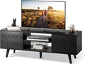 Rustic Brown TV Stand with Storage Cabinet U34903