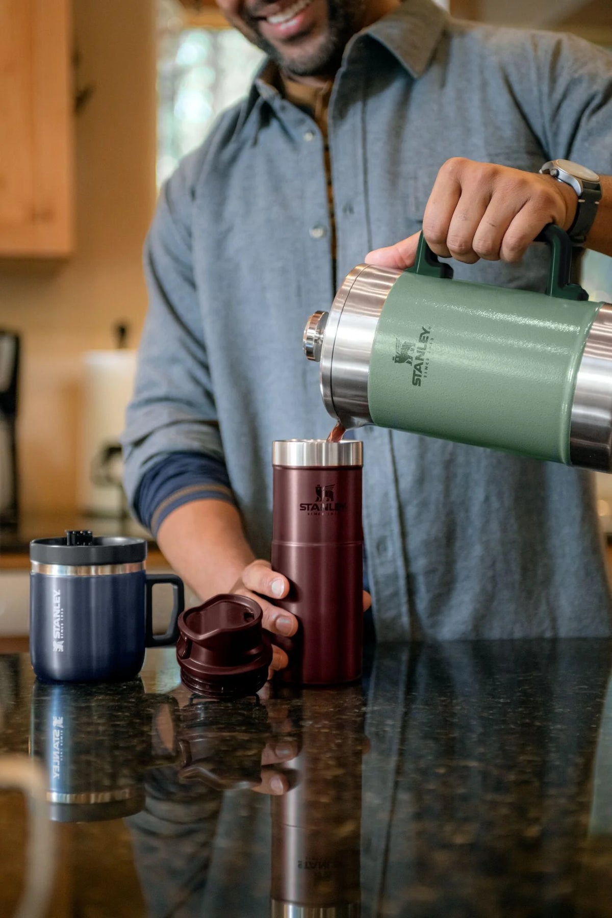 Stainless Steel Coffee French Press 48 oz N266