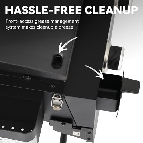 3-Burner Propane Gas Griddle with Collapsible Stand H2851