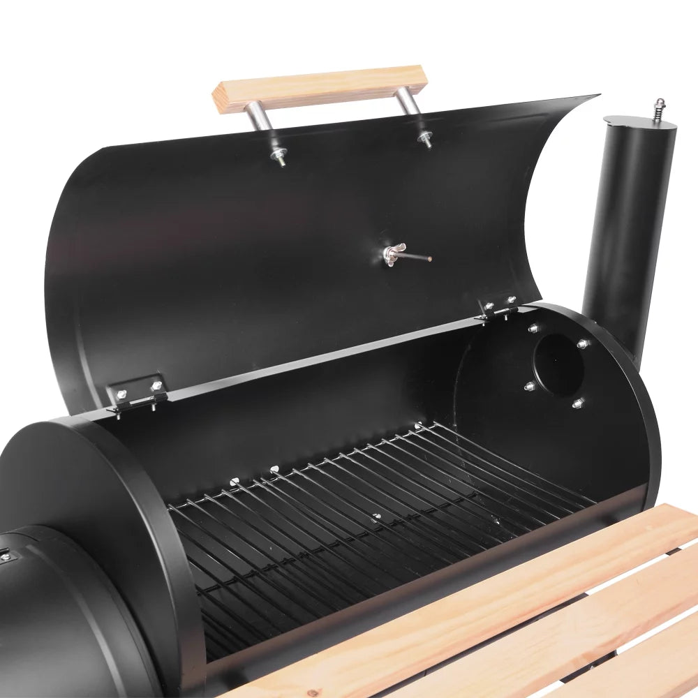 Portable Charcoal Grill and Offset Smoker T9233