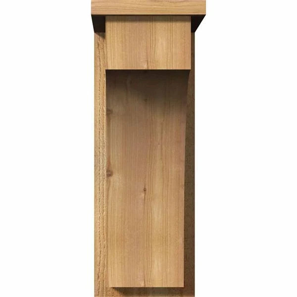 Rough Sawn Corbel with Backplate, Western Red Cedar I722