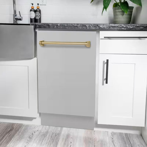 18 in. 8-Cycle Tall Tub Dishwasher with 3rd Rack in Stainless Steel D379950