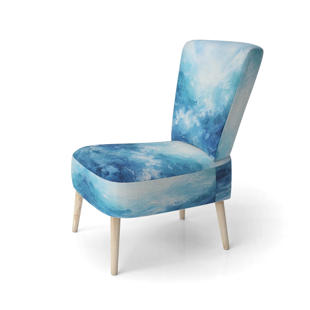 Blue Upholstered Accent Chair Q5103