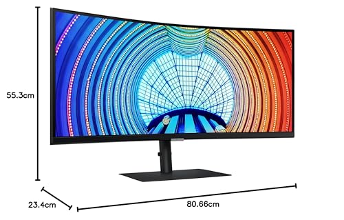 34-Inch Ultrawide QHD Curved Monitor, 100Hz, USB-C, HDR10, Height Adjustable Stand, Black X40345
