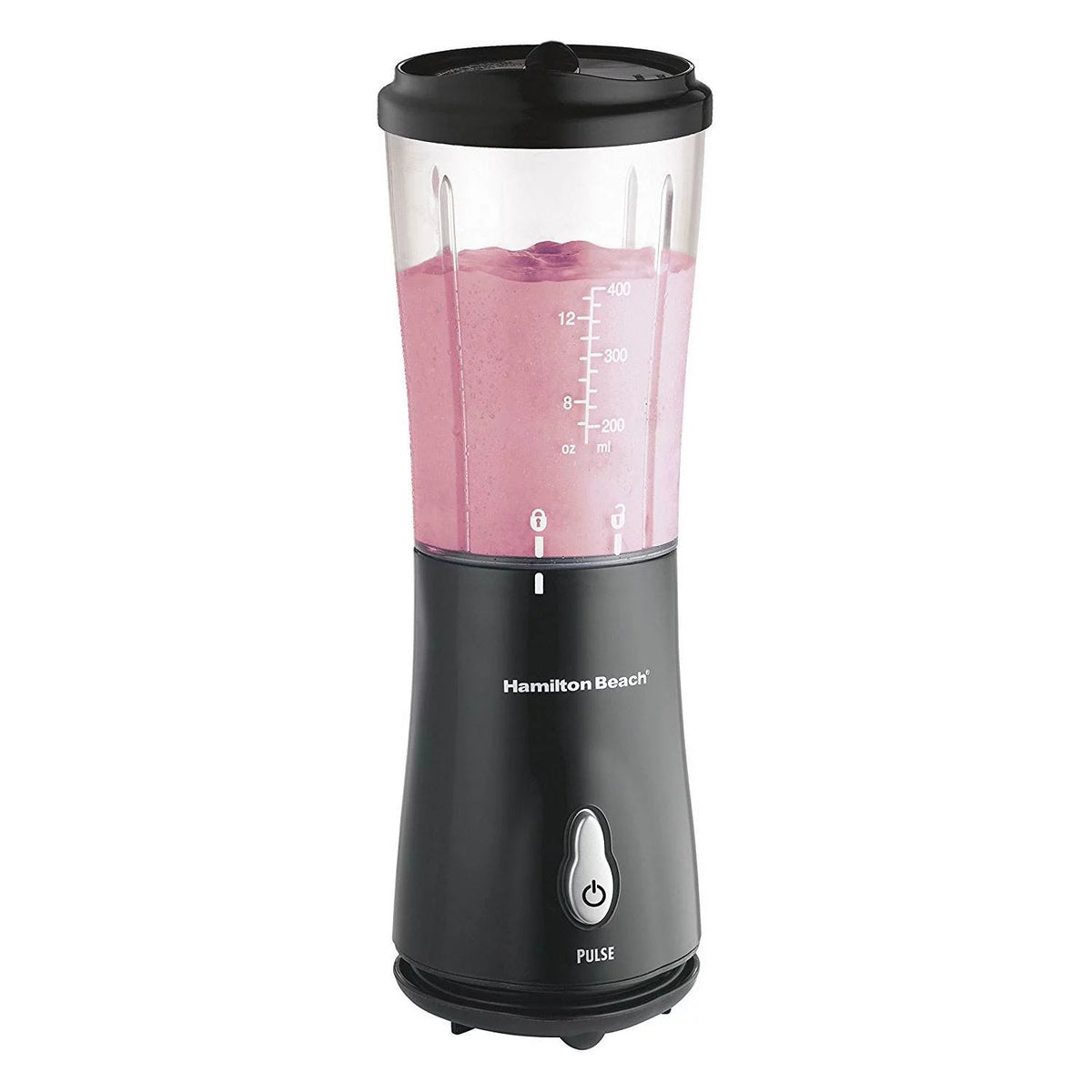 Black Single Serve Smoothie Blender with Travel Cup & Lid G82320