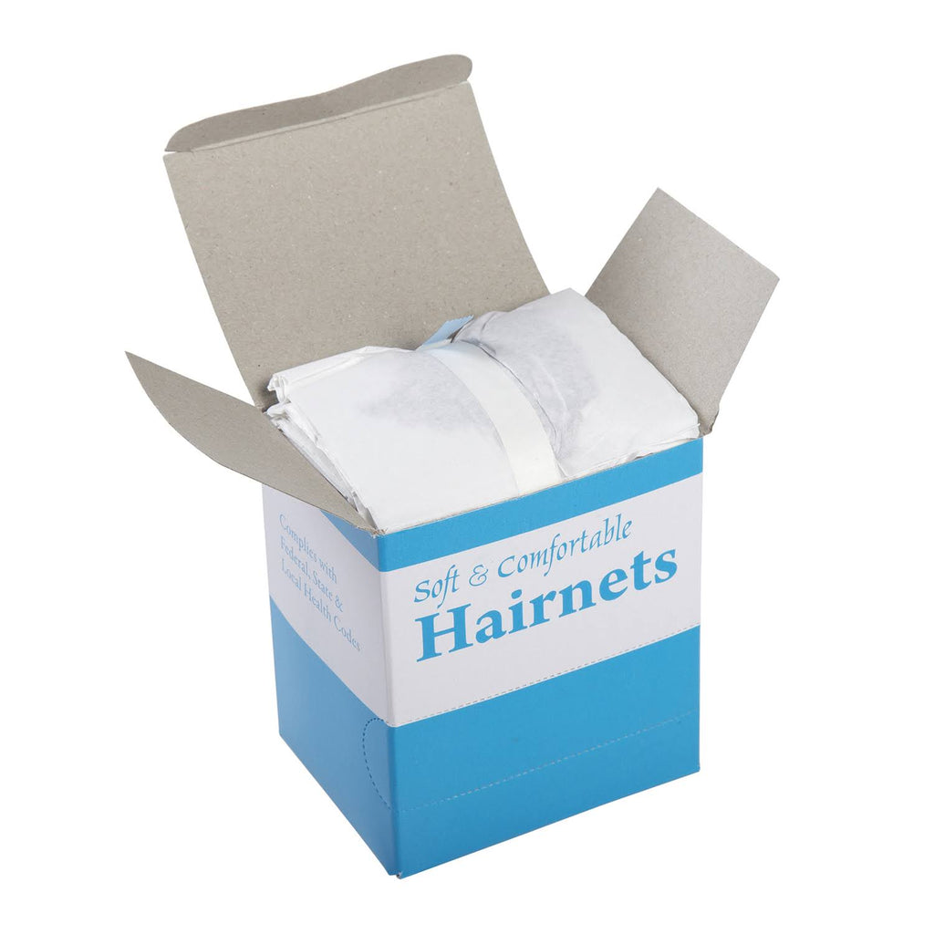 Light Brown Lightweight Nylon Hairnet, Case of 1440 R414755