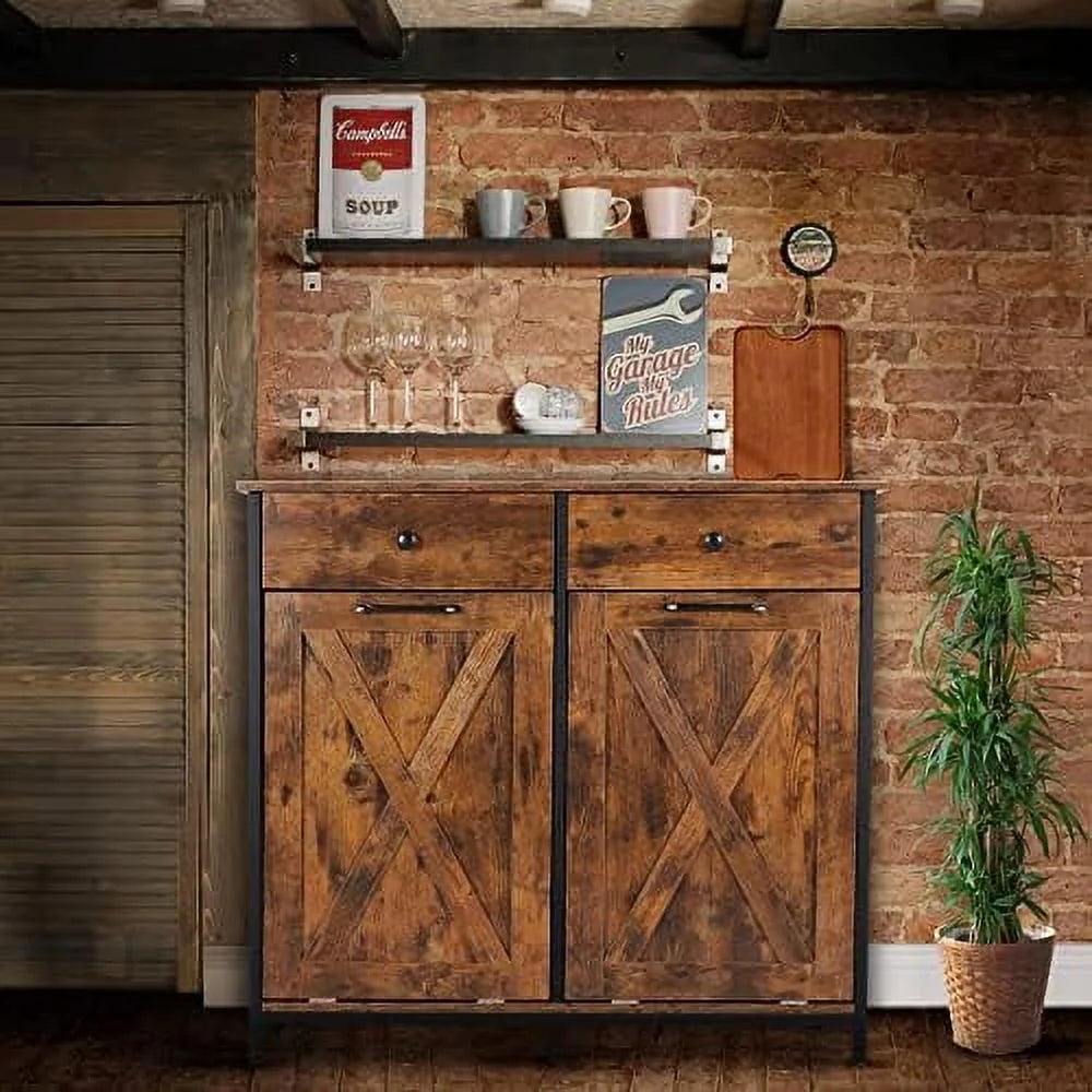 Double Kitchen Trash Cabinets Two Tilt Out Trash Cabinets with Solid Hideaway Drawers Free Standing Wooden Recycling Cabinet Holder White L254006