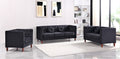 Black Velvet 3Pcs Living Room Set X9441