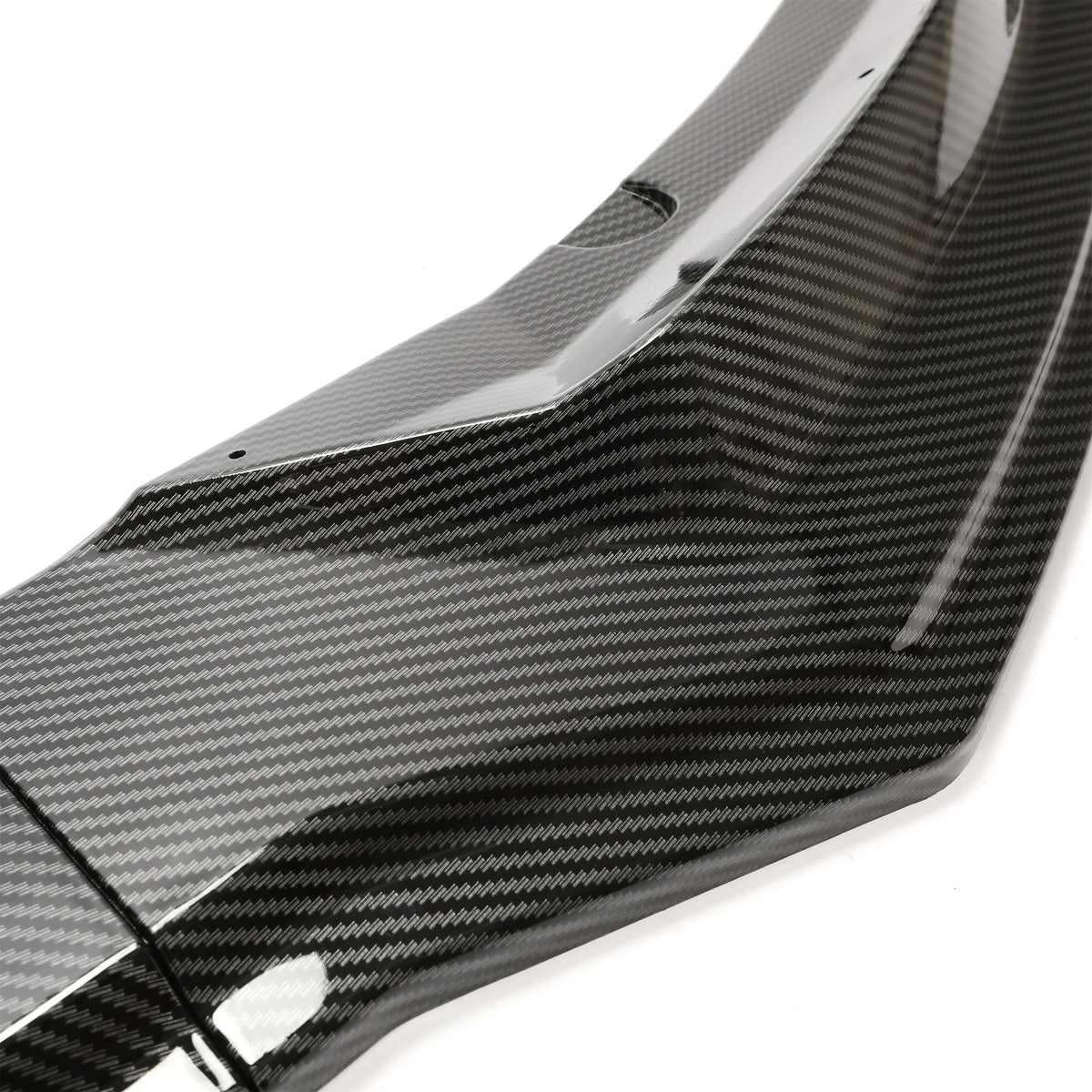 Carbon Fiber Printing Front Bumper Lower Lip Splitter Kit 3PCS I738