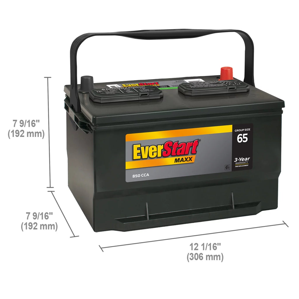 Lead Acid Automotive Battery Group Size 65 12 Volt 850 CCA Y209069