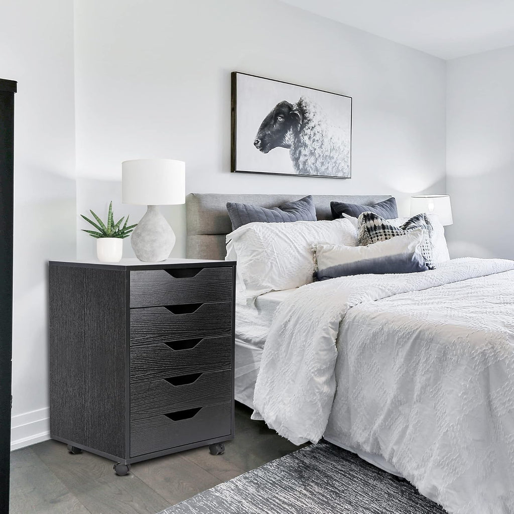 5 Drawer Storage Cabinet with Casters D32606