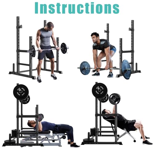 Adjustable Squat Rack & Bench Press Stand H23228