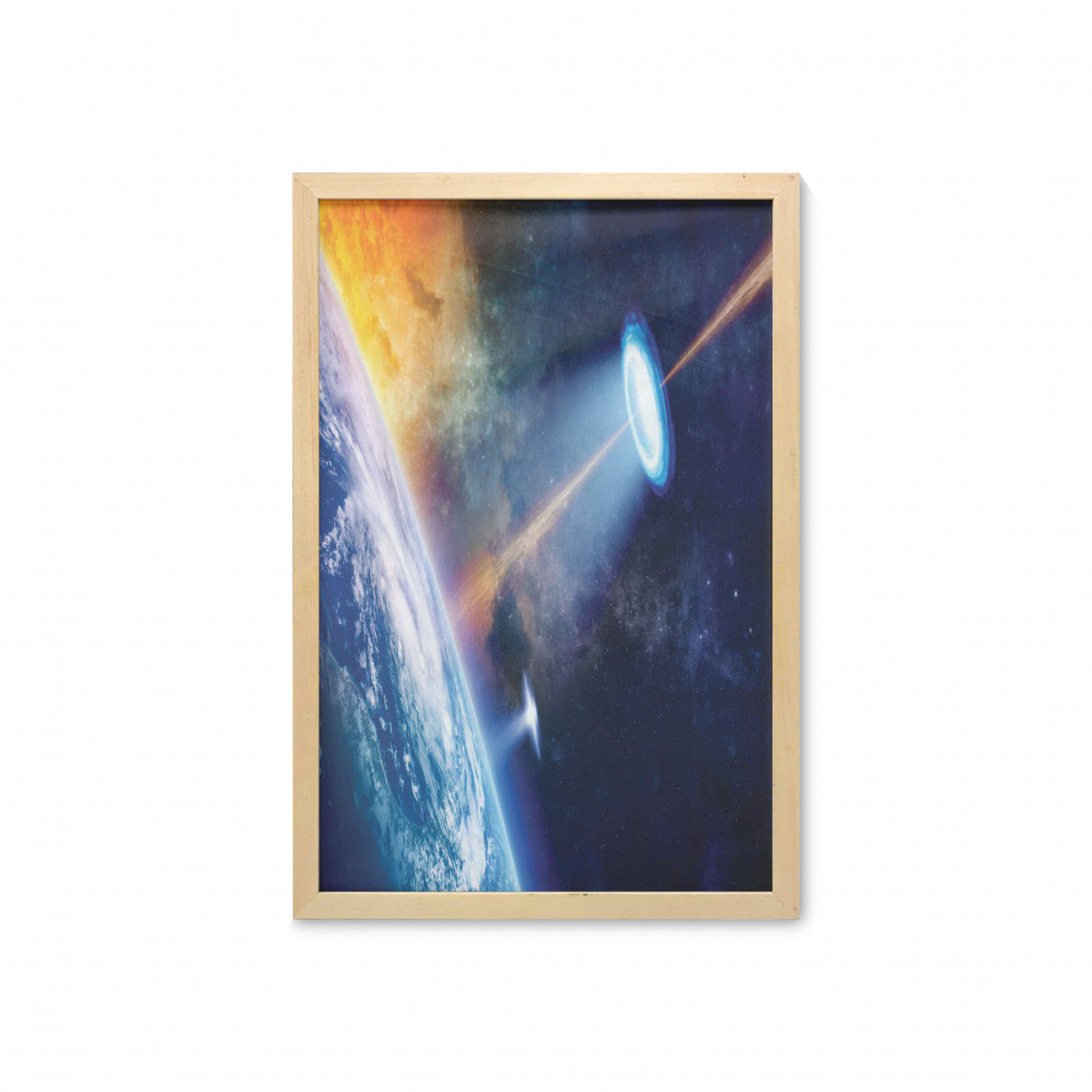 23" x 35" Printed Fabric Wall Art with Frame B1134