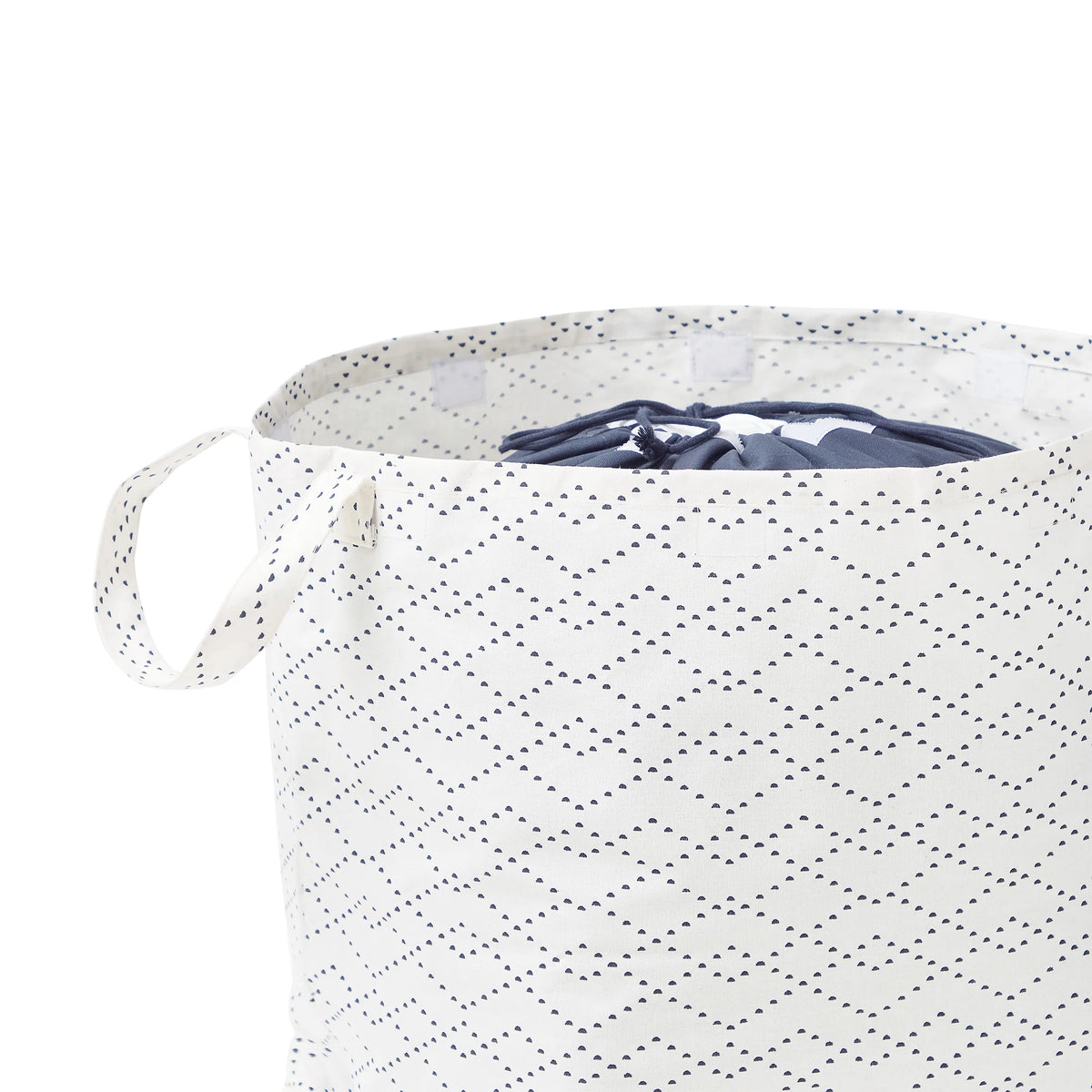 2 Pack White Black Drawstring Laundry Tote X492830