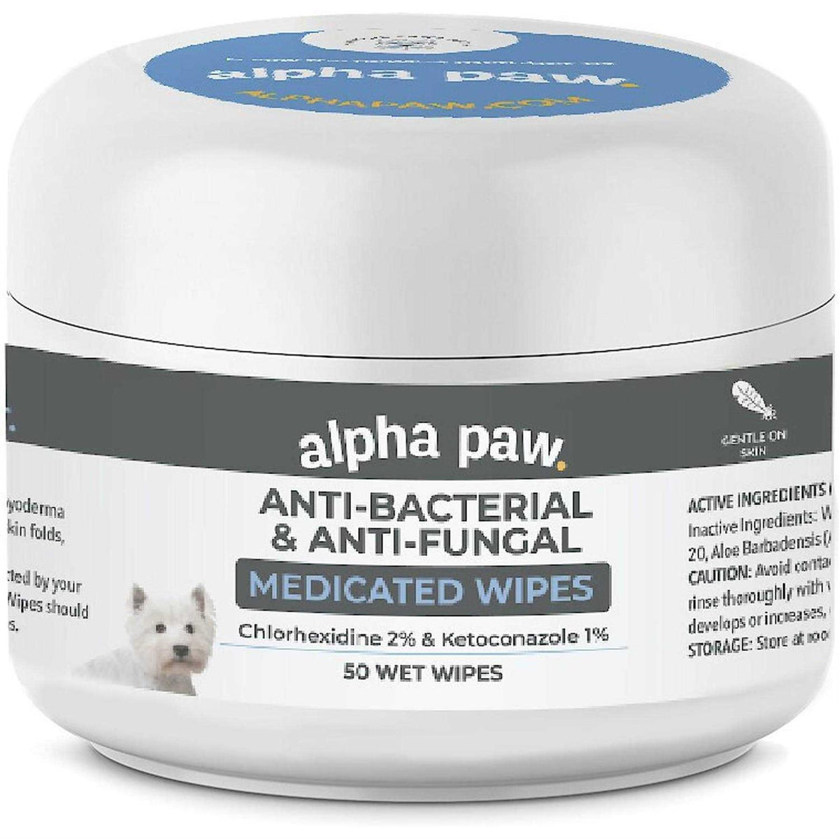Antibacterial & Antifungal Medicated Wipes O84252