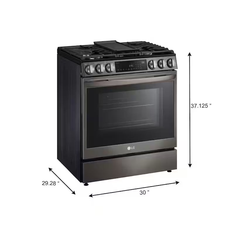 6.3 cu. ft. Slide-in Gas Range with Air Fry D759761