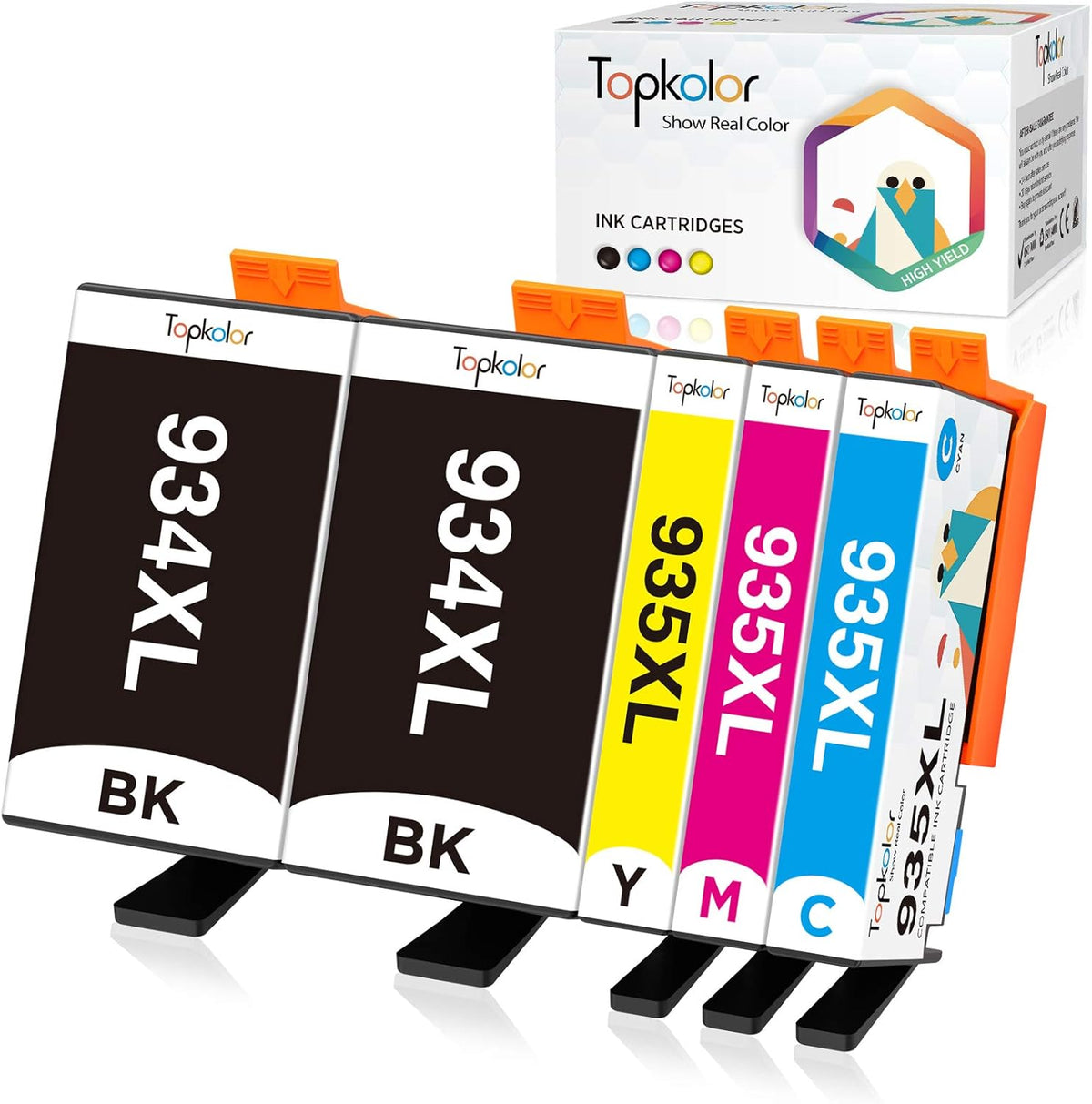 Compatible Ink Cartridges for HP Officejet Printers, 4 Combo Pack P5689