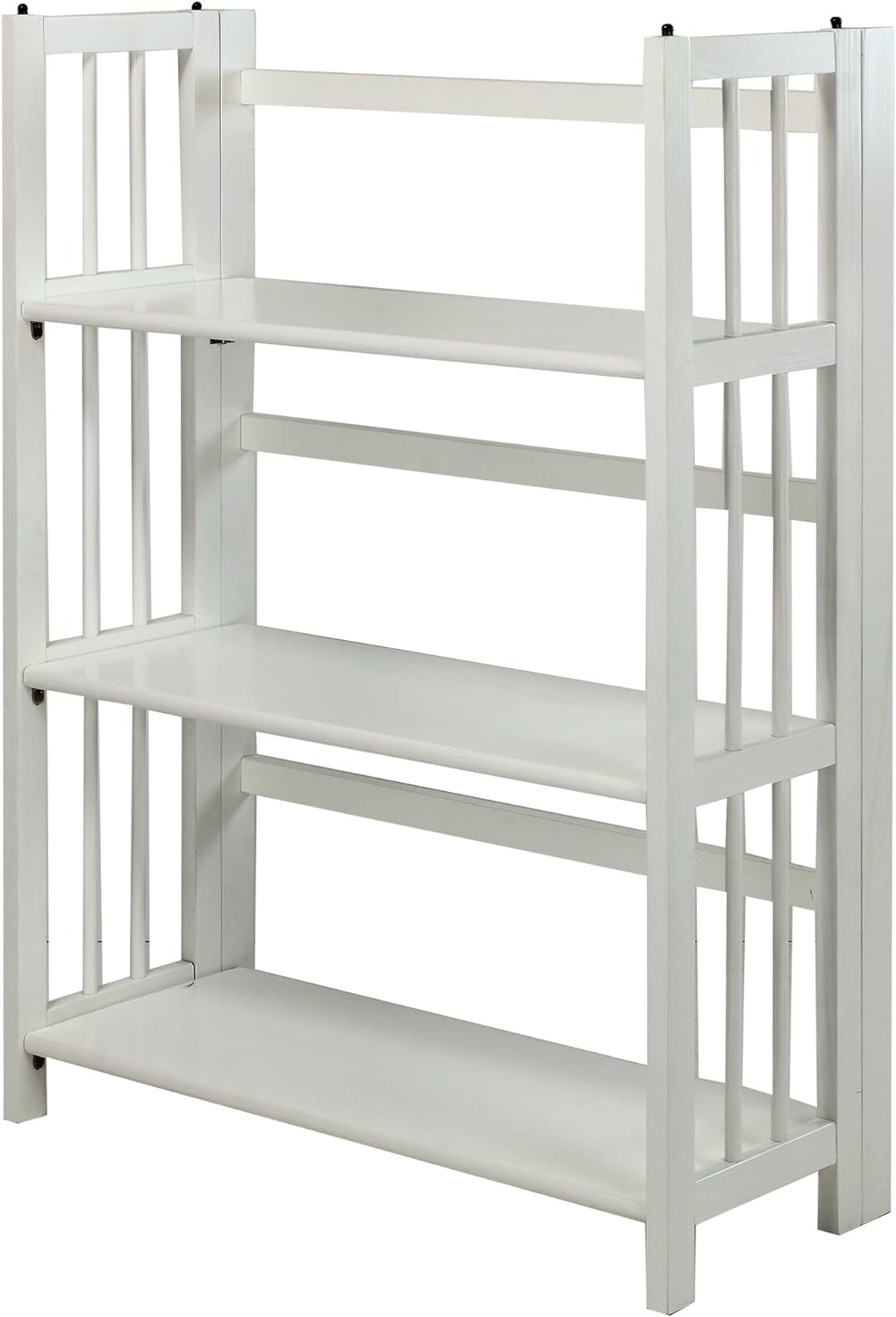 3-Shelf Folding Stackable Bookcase Natural L473308