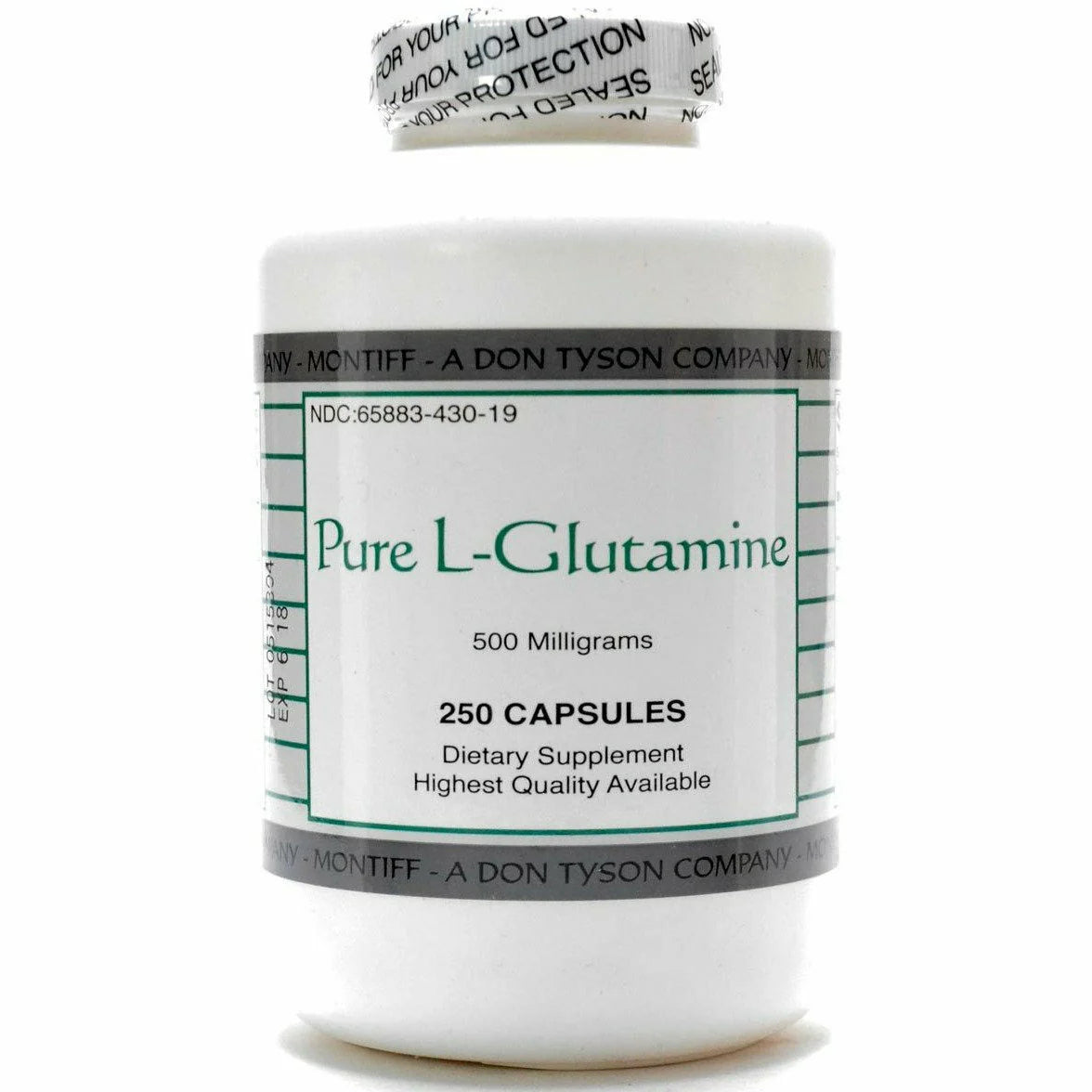 L-Glutamine 500 mg 250 Capsules N470