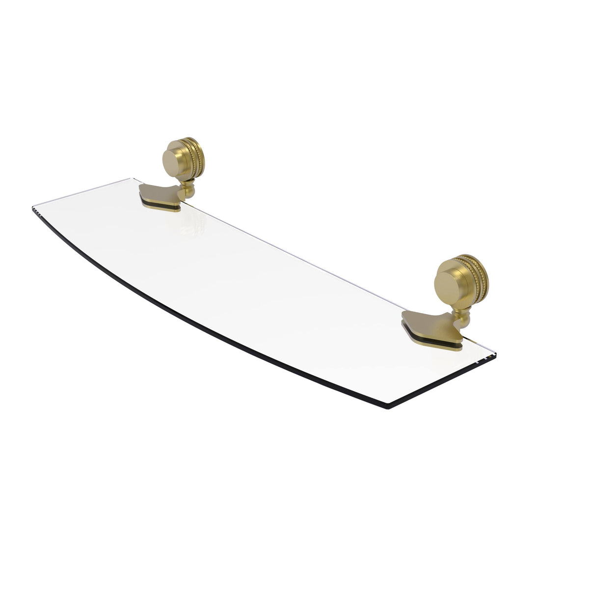 18 inch Glass Shelf with Dotted Accents L38721