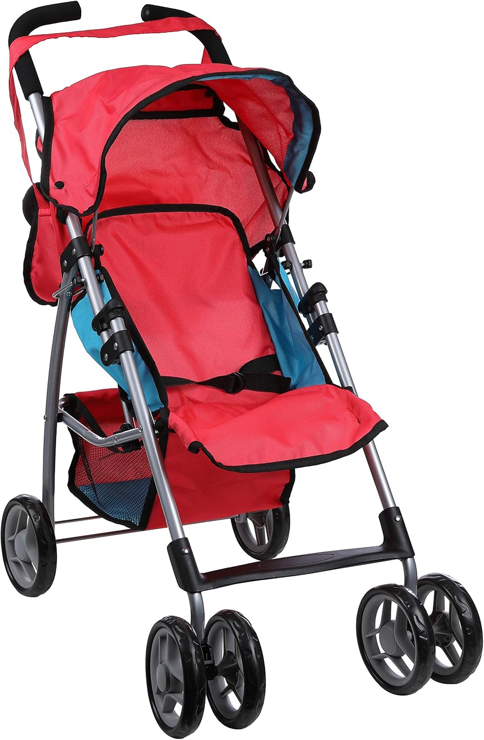 Red and Blue Foldable Umbrella Doll Stroller H615