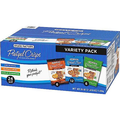 Pretzel Crisps, Non-GMO, 7.2 oz Resealable Bag (Pack of 3) T505